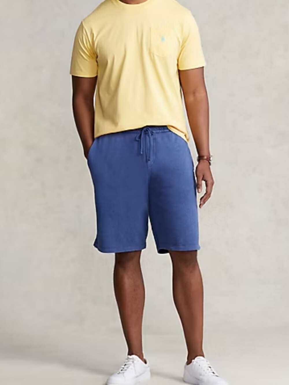 Polo Ralph Lauren Big And Tall Mens Spa Terry shorts pony logo Size 3XLT Blue - Picture 3 of 6